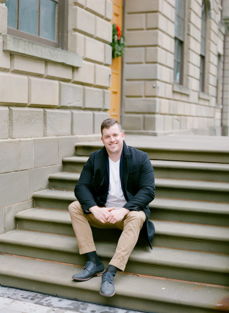 Downtown Nova Scotia Engagement Session at Province House, Film Photographer, Halifax Wedding Photographer Jacqueline Anne