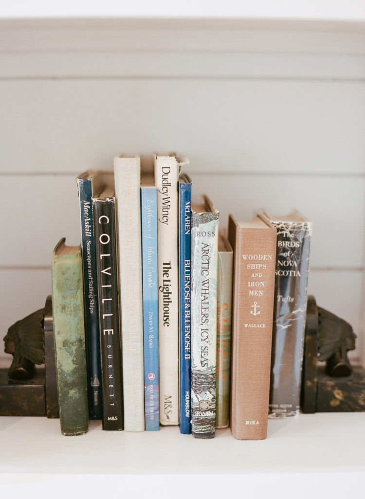 Bookcase details at Lightfoot and Wolfville, Vineyard Weddings in Nova Scotia, Jacqueline Anne Photography, Halifax Wedding Photographer