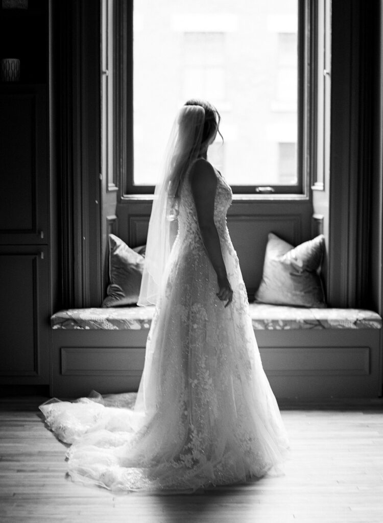 The Halifax Club wedding, Bride getting ready captured by Halifax Wedding Photographer, Jacqueline Anne Photography.