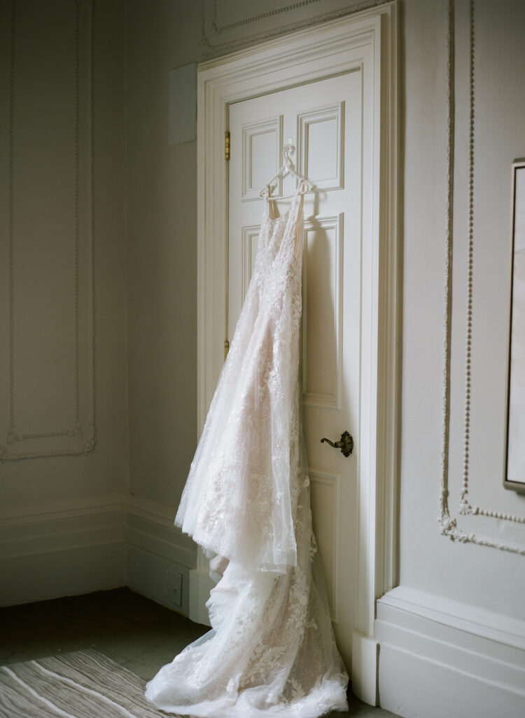 The Halifax Club wedding, bride's dress captured by Halifax Wedding Photographer, Jacqueline Anne Photography.