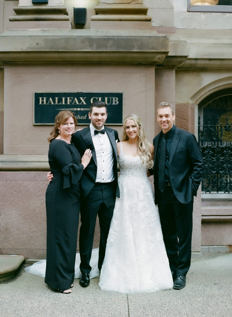 The Halifax Club wedding, wedding party captured by Halifax Wedding Photographer, Jacqueline Anne Photography.
