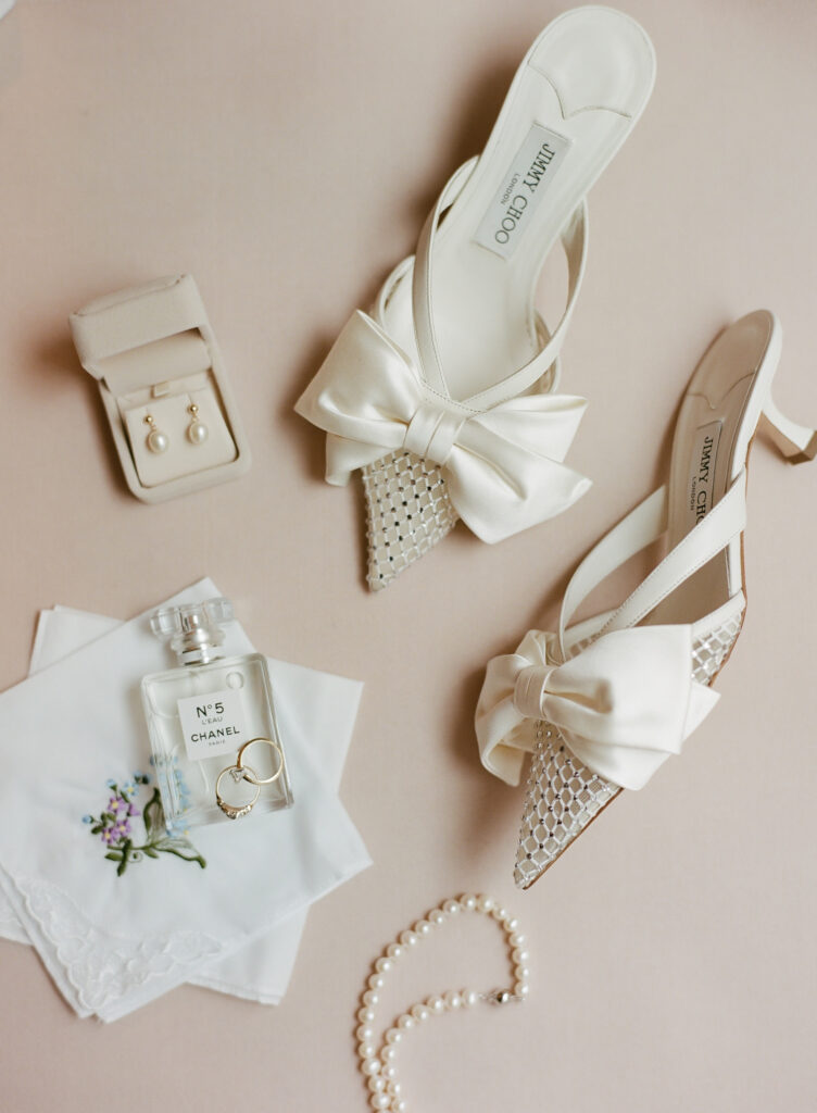 Halifax Wedding Photographer, Jacqueline Anne Photography, uses film to capture Jimmy Choo bridal shoes and wedding details.